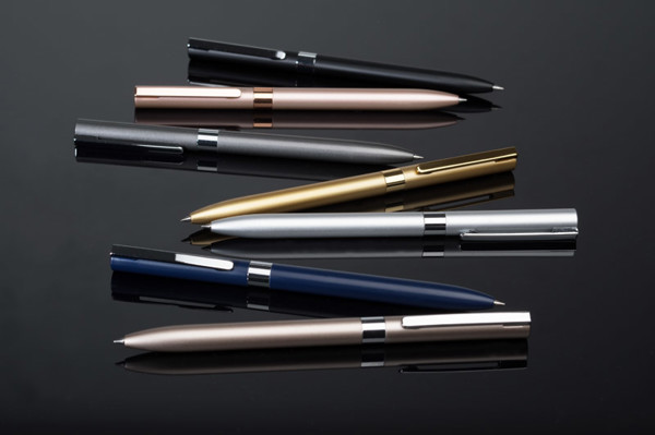 Gel pen GELLE black refill - silver