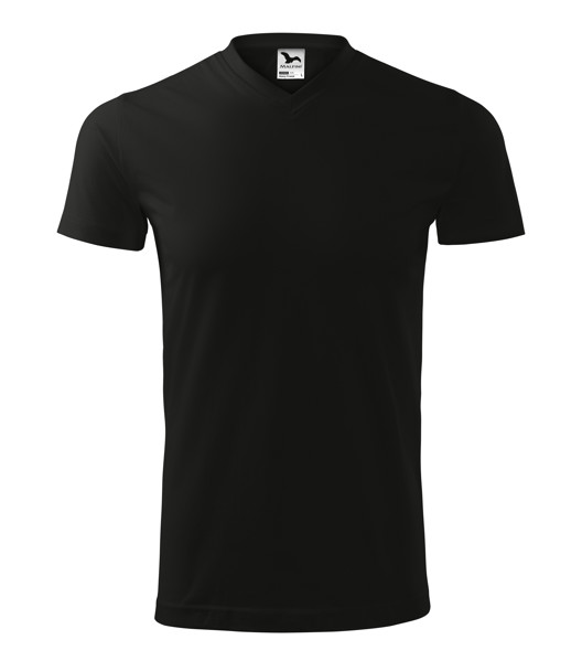 Tričko Unisex Malfini® Heavy V-Neck - Černá / XL