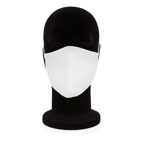 Xd Collection bombažna maska ​​za obraz, 320 g/m2 - Bela