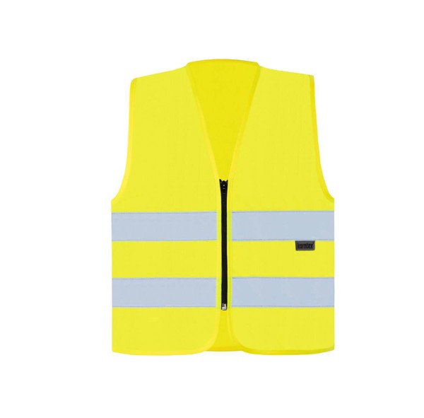Safety Vest With Zipper "Cologne" - Yellow / 3XL