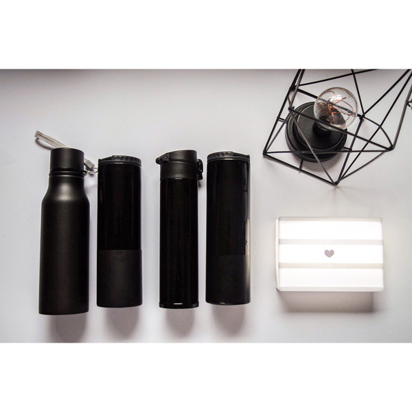 700 ml Fun Tripping steel water bottle - Black
