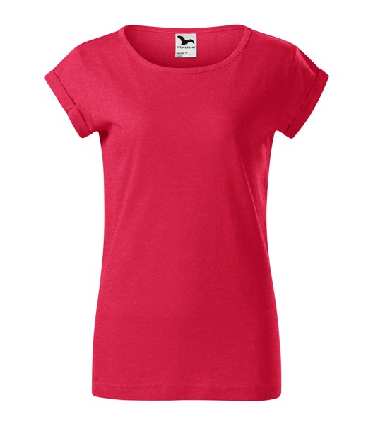 Tričko dámské Malfini Fusion - Červený Melír / XL
