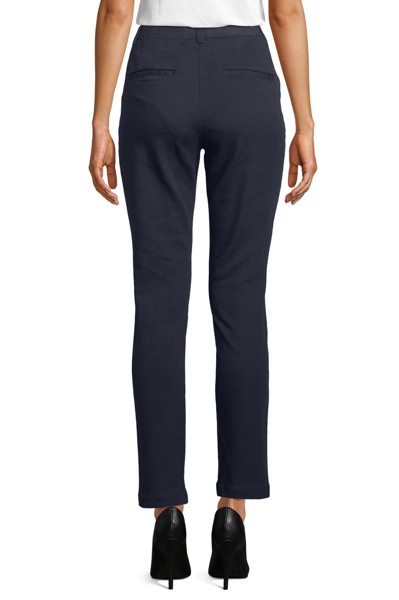 CALÇAS CHINO COM CINTURA ELÁSTICA PARA SENHORA - NEOBLU GUSTAVE WOMEN - Azul escuro 