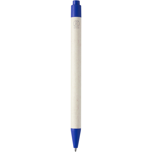 Stylo bille, à partir de briques de lait recyclées, Dairy Dream (encre noire) - Bleu royal