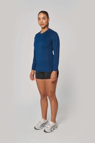 Adults' Long-Sleeved Base Layer Sports T-Shirt - White / L