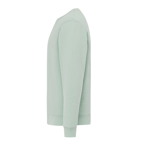 IQONIQ Toria Unisex mikina s okrúhl. výstrihom z rec. bavlny - Iceberg Green / XL