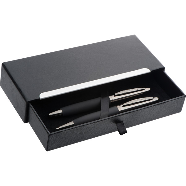 Mark Twain writing set VALENTIN - Black