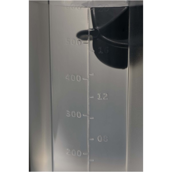 Športová fľaša Forza 700 ml s loptičkou na šejker - Čierna