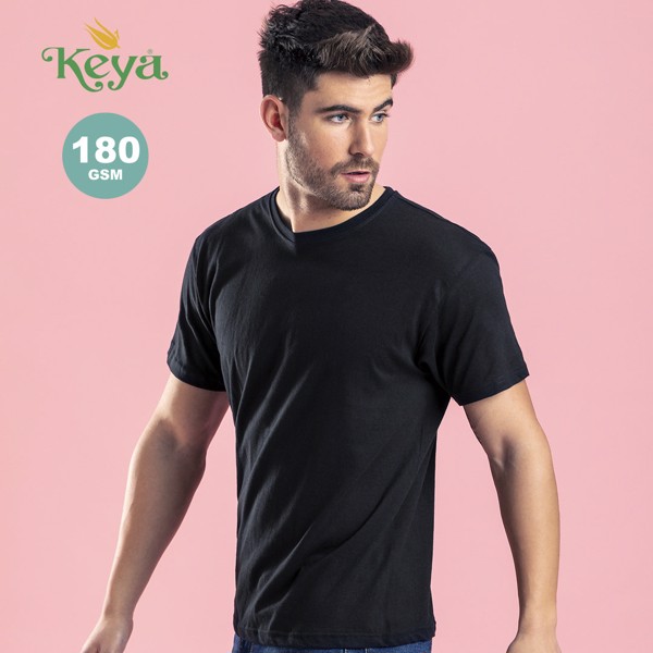 Camiseta Adulto Color "keya" MC180-OE - Negro / XXXL