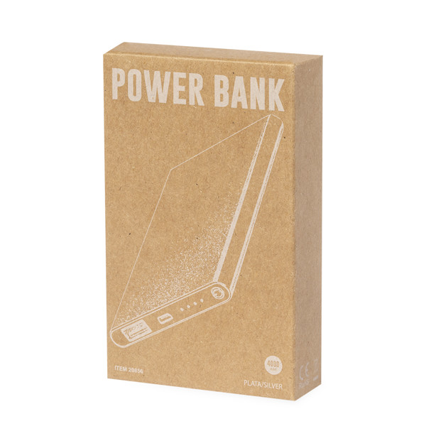 Power Bank Fagar - Plateado