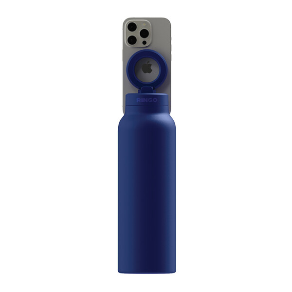 Gourde 710ml avec support magnetique  RINGO Pro MagSafe® - Bleu