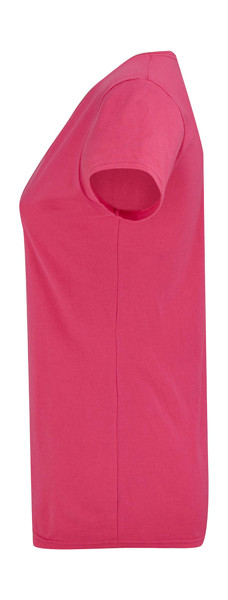 Ladies' Iconic 150 V Neck T - Powder Rose / XS
