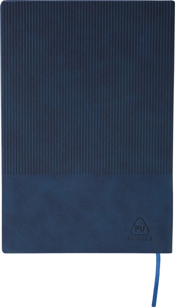 Bloco de notas em PU reciclado (A5) Elian Original - cinzento