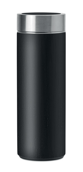 Double wall bamboo flask 400ml Batumi - Black