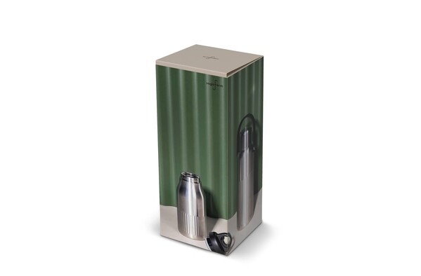 Sagaform Theo Thermal Flask (recyclé) 1 L - Argent