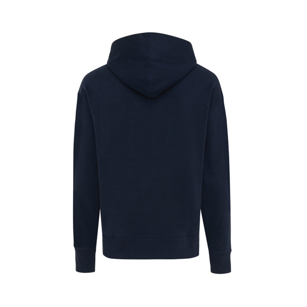 Sweat à capuche en coton recyclé Iqoniq Yoho - Bleu Marine / XXXL