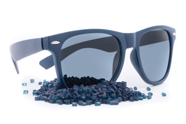 Lunettes de soleil en PC plastique recyclé GRS - Bleu Marine