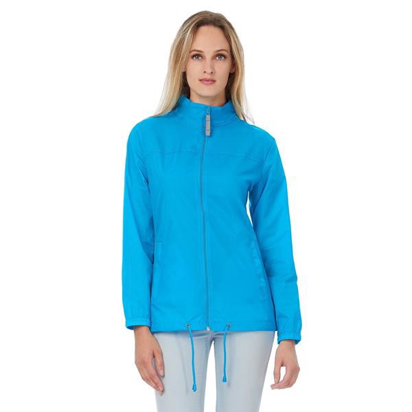 Corta-Vento B&C Sirocco Women - Nylon Tafetta Impermeável - Branco / S
