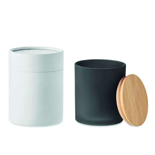 Plantaardige waskaars 280 gr Keops Large - Zwart