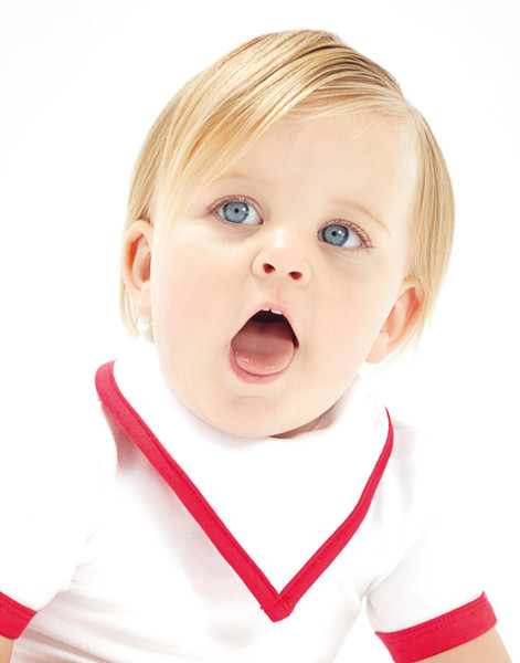 Bandana Bib - White / Red / ONE SIZE