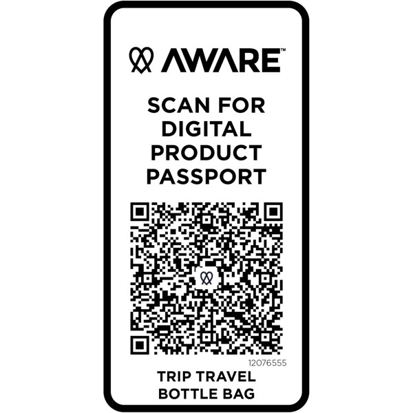 Sac porte-bouteille Trip Aware™ de 2 L en matériaux recyclés - Bleu hale