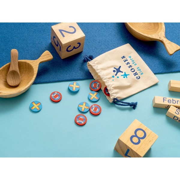 PS - CROSSES. Classic 10-piece plywood Tic Tac Toe game