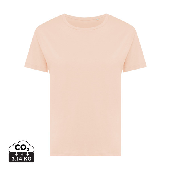 Iqoniq Yala women lightweight recycled cotton t-shirt - Peach Nectar / L