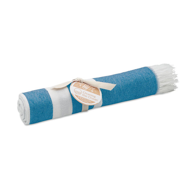 SEAQUAL® hammam towel 100x170 Wave - Turquoise