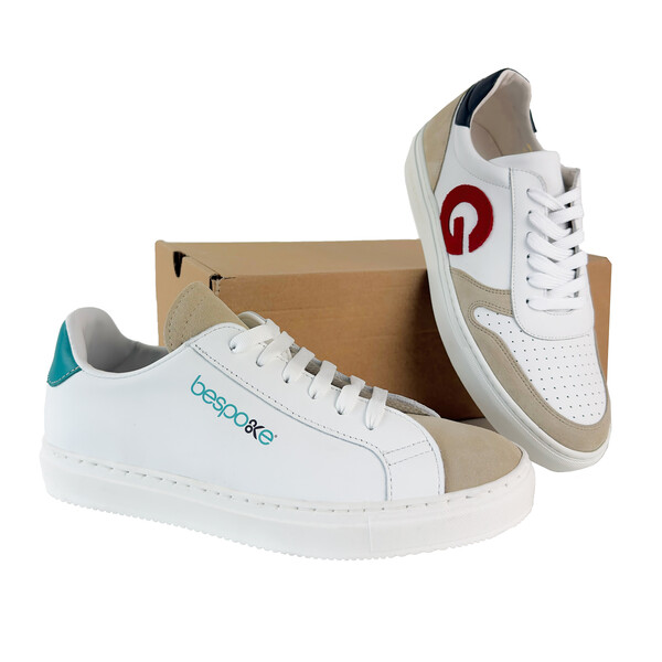 Pair of customized sneakers