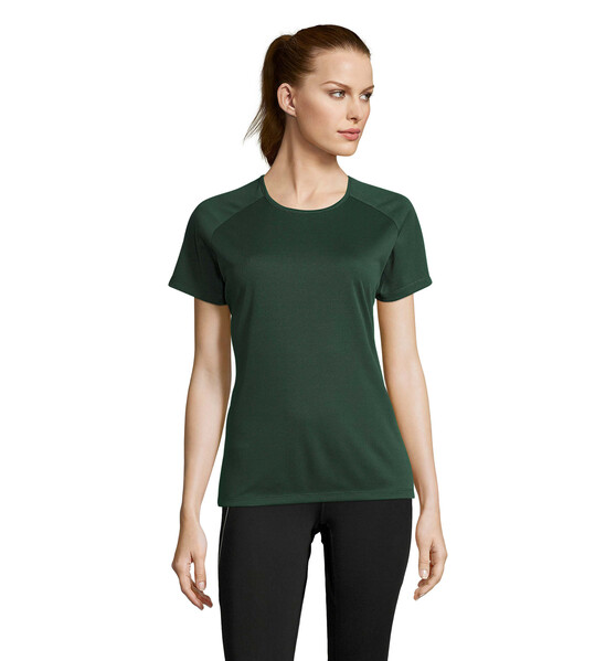 SPORTY T-SHIRT SENHORA 140g Sporty Women - Verde GarrafaS