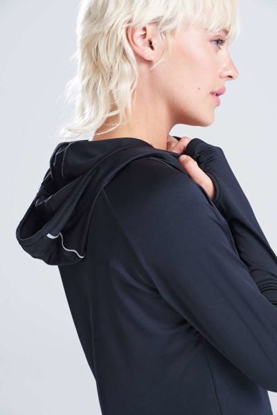 Women's Cool Cowl Neck Top - Grey Melange / XL