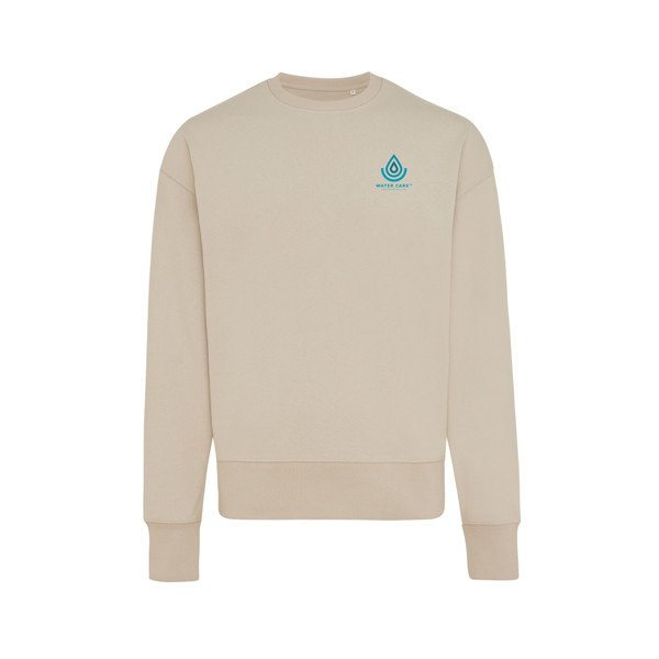 Sweater à col rond en coton recyclé Iqoniq Kruger - Desert / M