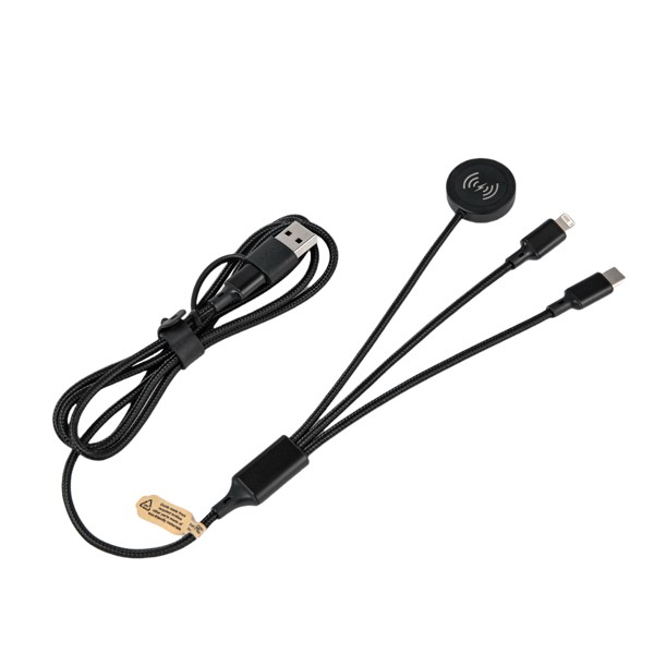 RPET charging cable with watch charger 6in1 UC067