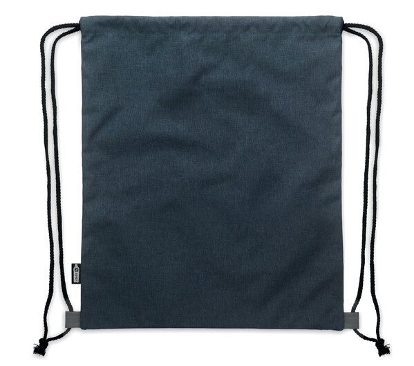 Sac à cordon en PU RPET 2 tons Libag - Bleu Marine