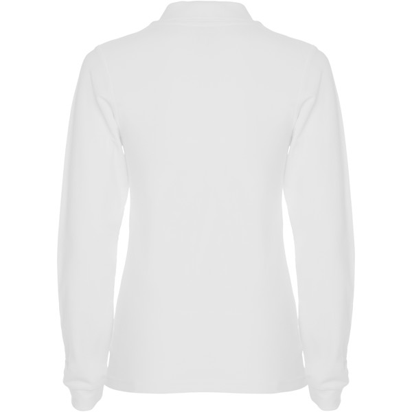 Estrella long sleeve women's polo - White / L