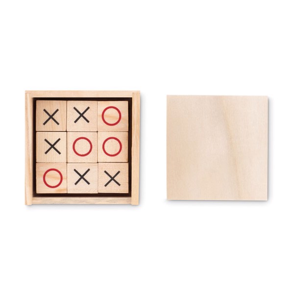 Igra Tic Tac Toe Les, 70x70x25 mm