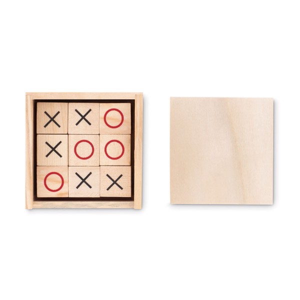 MB - Wooden tic tac toe