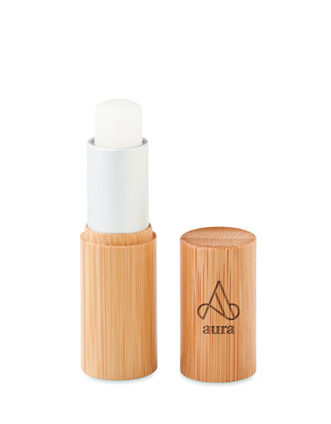 Lip balm in bamboo tube box Gloss Lux