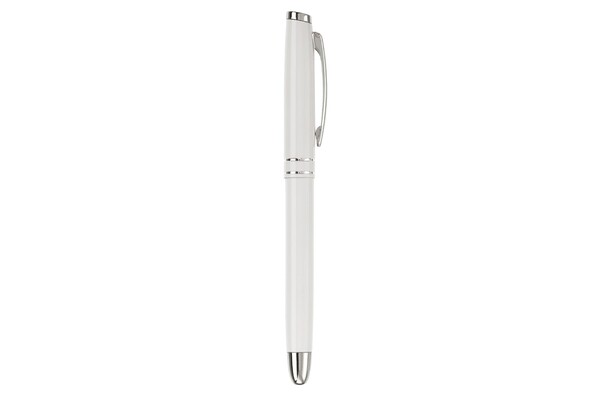 Metal rollerball 2 stripes - White