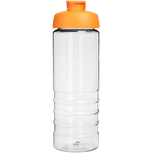 H2O Active® Treble 750 ml flip lid sport bottle - Transparent / Orange