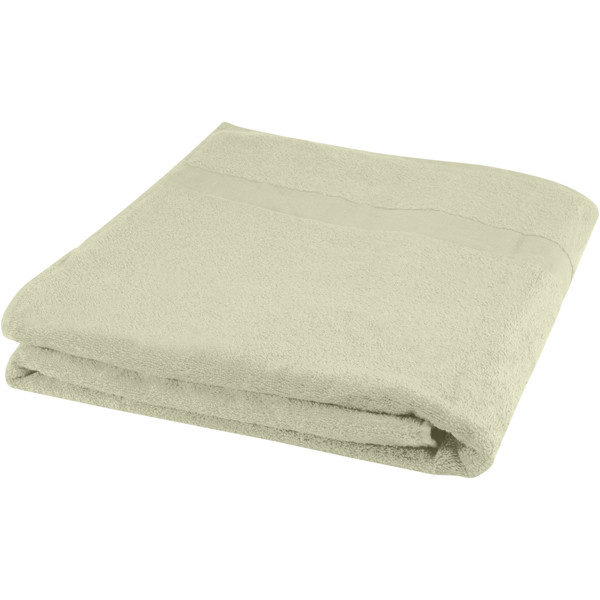 Asciugamano 100 x 180 cm in cotone da 450 g/m² Evelyn - Grigio chiaro