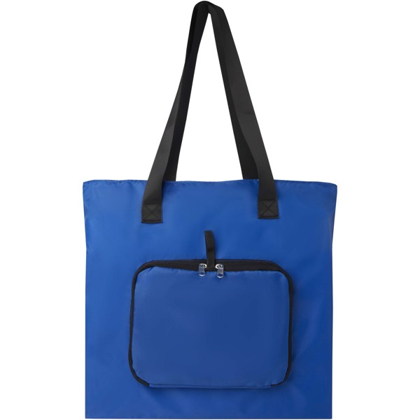 Sac shopping pliable EcoFold de 16 L en RPET - Bleu royal