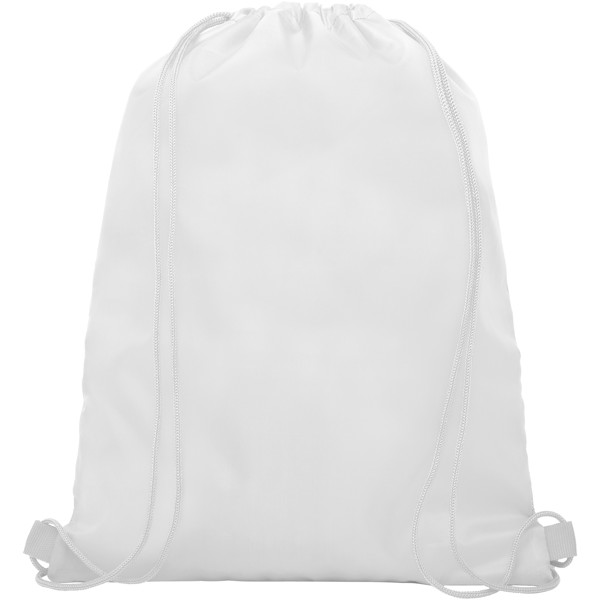 Sac à dos Oriole avec cordon, en maille filet 5L - Blanc