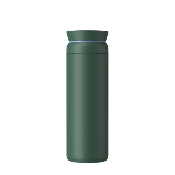 Copo de aço inoxidável reciclado Ocean Bottle Peak Brew 590 ml - Verde floresta