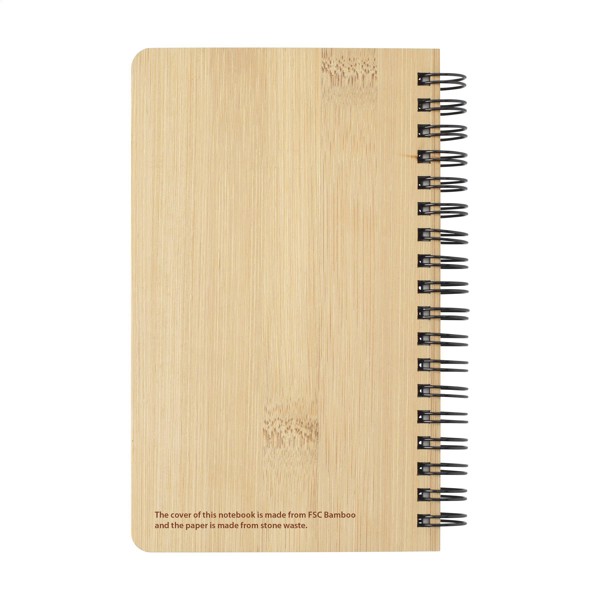 Notebook made from Stonewaste-Bamboo A6 bloc-notes