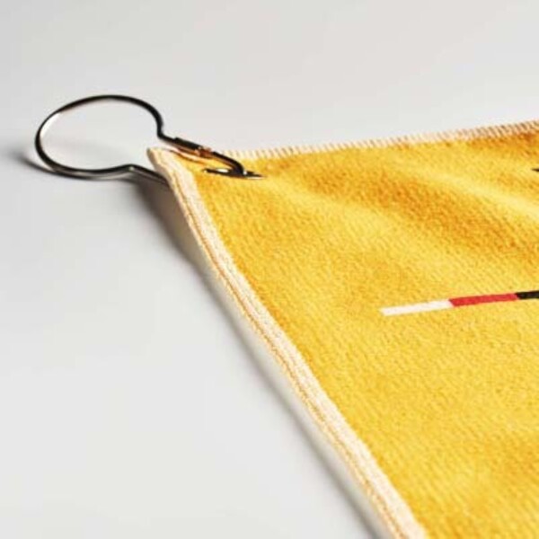 Full colour polycotton Golf towel (400gsm) - White
