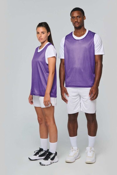 Multi-Sports Light Mesh Bib - White / S/M