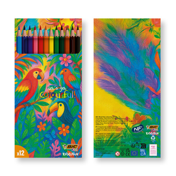 BIC® Kids Evolution® Colouring set x 12 units - Box