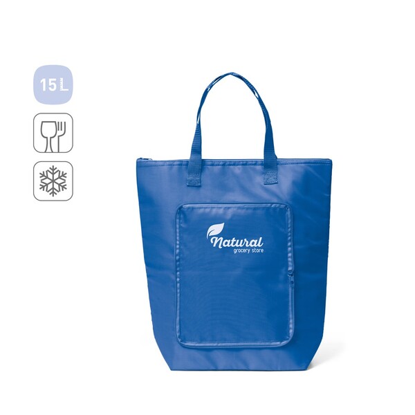 MAYFAIR. Sklopljiva rashladna torba 15 L - Crvena