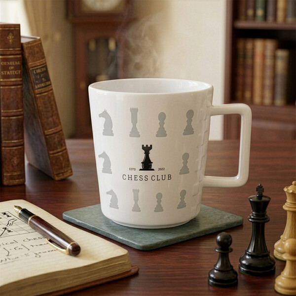 Porcelanasta skodelica Gambit, višina 91 mm, premer 84 mm